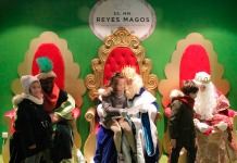 Reyes Magos en centro comercial