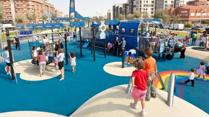 parque infantil aviocar Getafe