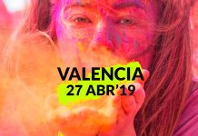 Holi Valencia carrera de colores