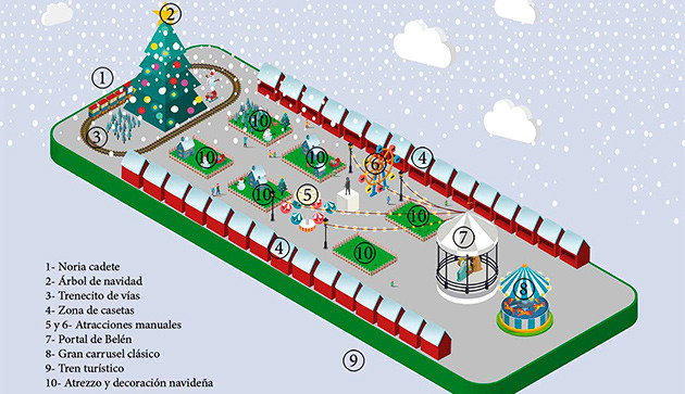 Alcalá de Henares Navidad plano