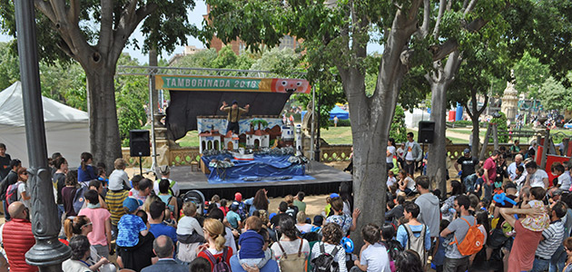 actividades y talleres en la Tamborinada en el Parc de La Ciutadella