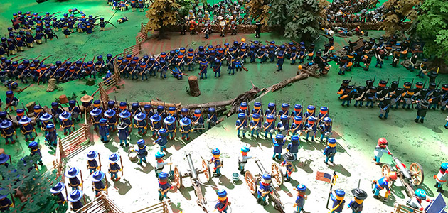 diorama la batalla de gettysburg de playmobil